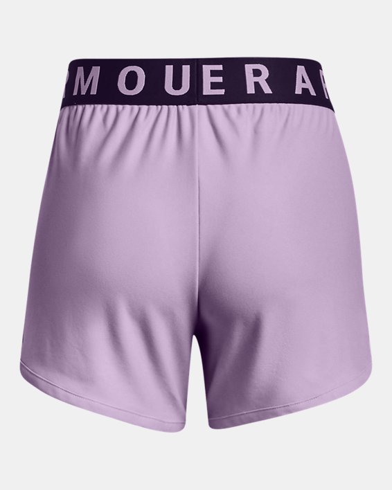 Women's UA Play Up 5" Shorts, Purple, pdpMainDesktop image number 5
